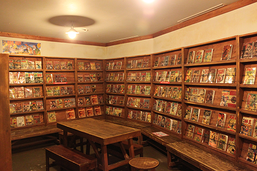 and a view of a comics store a long time ago in Korea