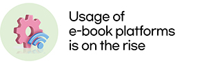 Usage of e-book platforms is on the rise