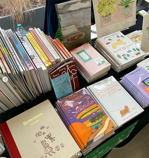 Footage of Ghost Books’ booth installed at the 2023 Seoul Publishers Table